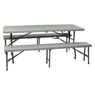Folding Table Benches Target, What Size Bench For 80 Inch Table