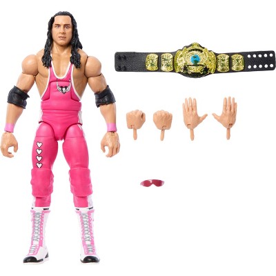 WWE Elite Legends Bret "Hit Man" Hart Action Figure & Accessories Series 25 Collectible Set