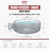 Coleman Sicily 5-7 Person AirJet Inflatable Hot Tub with EnergySense Cover, Grey - 2 of 4