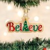 Old World Christmas Blown Glass Ornament for Christmas Tree, Believe - image 2 of 4