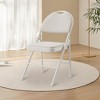 Folding Chairs, Outdoor & Indoor Event Portable Metal Folding Chairs with Cushion, Fabric Dining Chair Set with Padded Cushion - 2 of 4