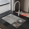 Cobbe Nano gray 27" Undermount Workstation Kitchen Sink, Stainless Steel Modern Single Bowl Kitchen Sink - 2 of 4