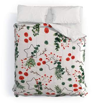 Christmas Botany Comforter Set - Deny Designs