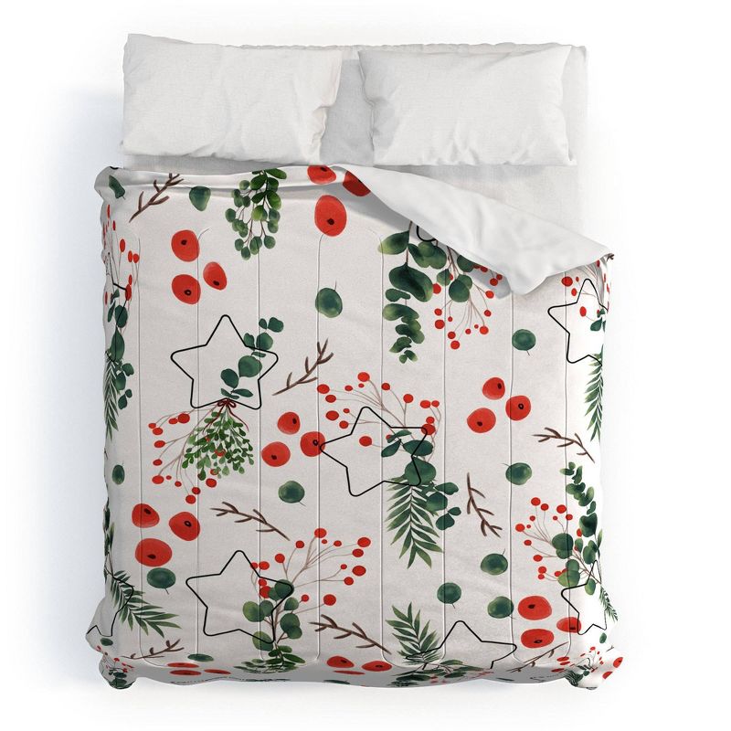 Christmas Botany Comforter Set - Deny Designs, 1 of 6