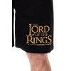 The Lord Of The Rings Mens' Movie Film Title Logo Sleep Pajama Shorts Black - 2 of 3