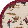 Sweet Jojo Designs Boy Baby Tummy Time Playmat Wild West Taupe Red and Blue - 3 of 4