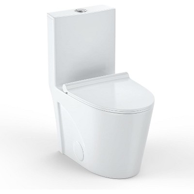 One-Piece Toilet, Elongated Bowl, Dual Flush, Comfort Height, Whisper-Close Seat, Modern Design, Easy Installation for Bathroom