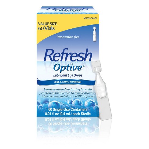 Refresh Optive Sensitive Lubricant Eye Drops - 60ct : Target