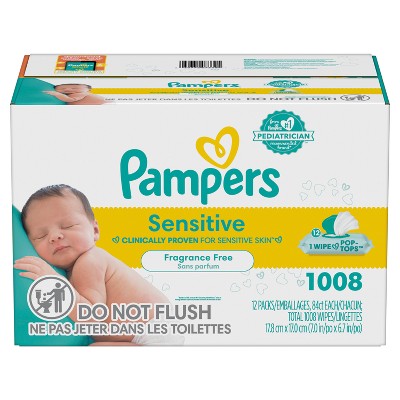 Pampers Sensitive Baby Wipes - 1008ct : Target