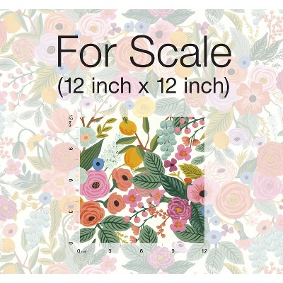 Floral Garden Party Peel and Stick Wallpaper Roll in Multicolor