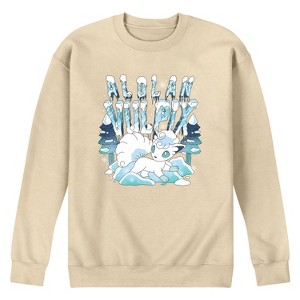 Men's - Pokémon - Alolan Vulpix Ice Winter Graphic Fleece Sweatshirt - 1 of 3