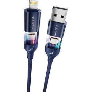 Nautica Multi Port Ultimate all-in-one Charging and Syncing Solution Cable Urban CB405 ( 4In1 ) (100W) - 1 of 4