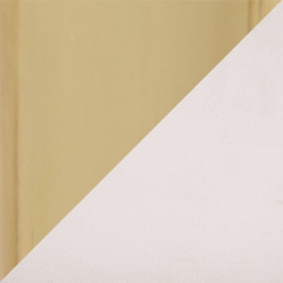 Glamorous White Velvet Curved Bench with Gold-Tone Legs