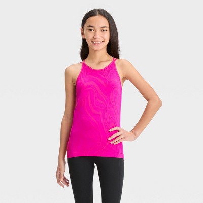 Girls' Seamless Tank Top - All in Motion™ Pink XS