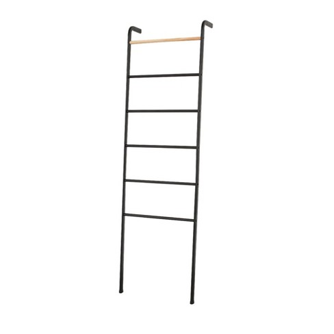 Wall Leaning Decorative Ladder Rack For Blankets Quilt Towels Linen Living Room Bedroom Bathroom Storage 5 3 Ft In Black Target