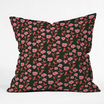 16"x16" Morgan Kendall Throw Pillow Pink - Deny Designs