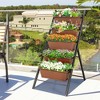 Aghana Digitals 5-Tier Vertical Raised Garden Bed with PP Containers, Cascading Drainage & Stable - 2 of 4