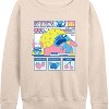 Women's - Lilo and Stitch - Stitch Food Kawaii Lightweight French Terry Wide Neck Long Sleeve Shirt - 2 of 4