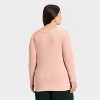 Women's Slim Fit Long Sleeve Embellished Ribbed Top - A New Day™ - 2 of 4