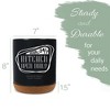 Elanze Designs Open Daily Black X-Large Cork Bottom, Kitchen Counter, Ceramic Stoneware, Coffee, Tea and Hot Chocolate, Machine Brewing, K Capsule Pod - 2 of 4