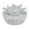 Sagebrook Home Decorative Rainbow Lotus Top Glass Trinket Dish for Jewelry and Keepsake Storage - 2 of 4