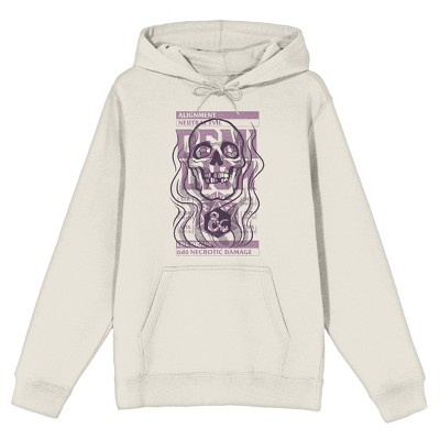 Dungeons & Dragons Demilich Line Art Long Sleeve Sand Adult Hooded Sweatshirt