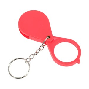 Unique Bargains Magnifier Keychain Teardrop Magnifier 10X Compact & Portable Plastic Metal Acrylic 3.7x0.8cm 1 Pc - 1 of 3