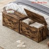 Entryway 30 in Storage Chest, Wooden Storage Bench with Safety Hinge, Easy Assembly, Large Shoe Bench - 4 of 4