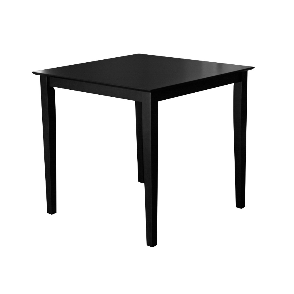 Photos - Garden & Outdoor Decoration Counter Height Table Wood/Black - Buylateral: 36" High, Square, Space-Saving Design, Seats 4