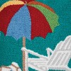 C&F Home 15" x 15" Beach Umbrella Hooked Throw Pillow - 3 of 3