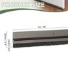 Unique Bargains Aluminum Alloy H-Shape Holder PP Bristle Rust-resistant Door Sweep 1 Pc - 2 of 3