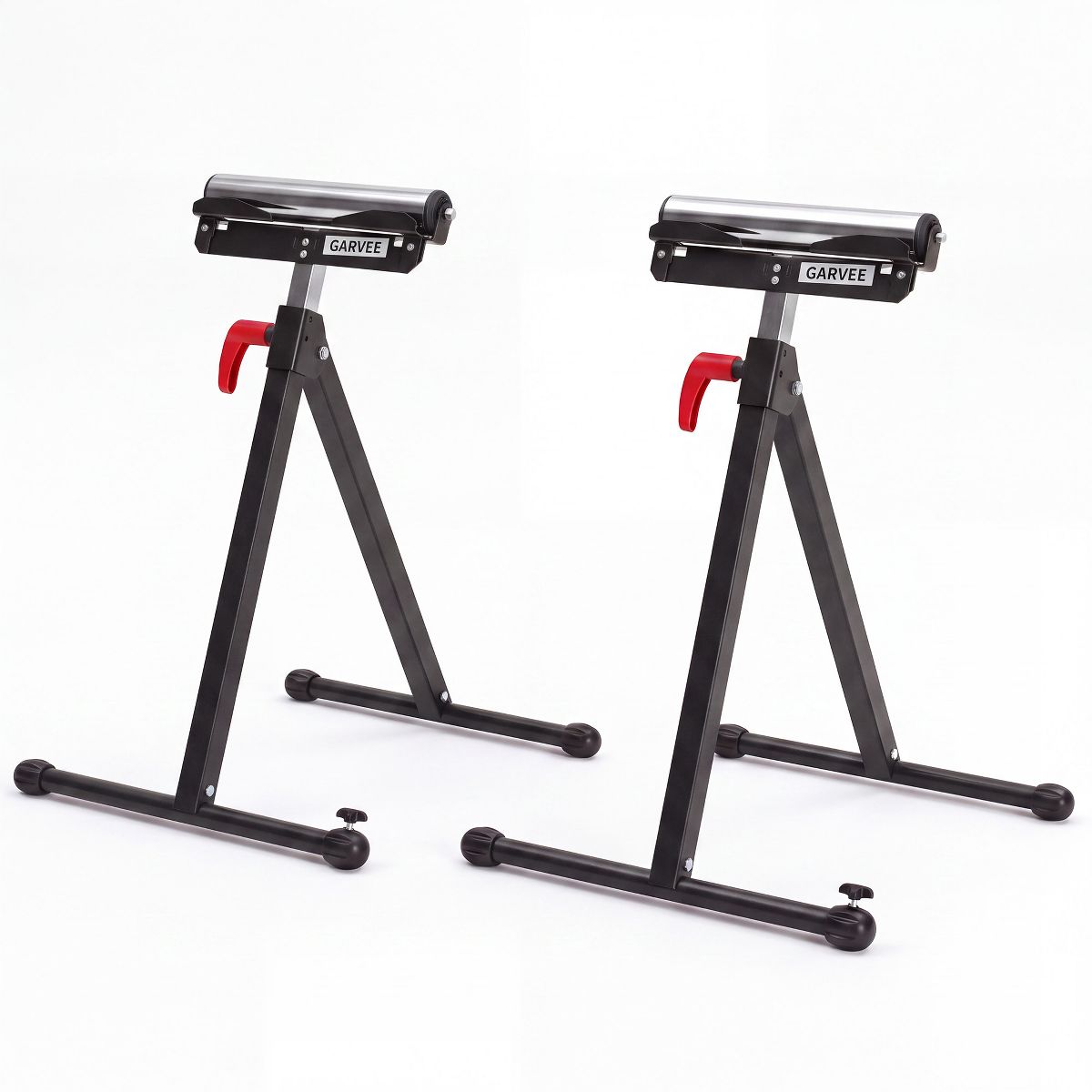 Folding Roller Stand, Heavy Duty 250 LBS Capacity Table Saw Outfeed Support, 27"-43" Adjustable Height for Woodworking & Metalworking, 1/2 Pack - thumbnail 8