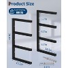Lumber Storage Rack, Set of 2, Wall Mount, Heavy Duty Steel 4-Tier Wood Organizer Storage Shelves, 800LBS Capacity, for Shed, Workshop, Garage - 2 of 4