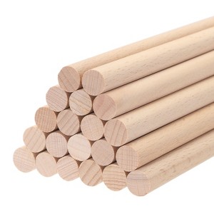 Unique Bargains Arts Crafts Garden Christmas Decoration Round Natural Wood Sticks 100 Pcs - 1 of 4