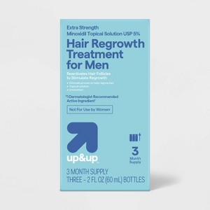 Extra Strength Minoxidil Hair Regrowth Treatment for Men - 2 fl oz each - up&up™ - 1 of 4