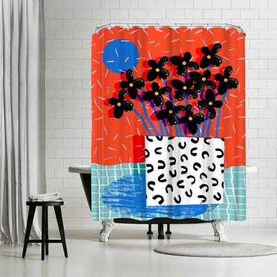 Americanflat Ay Oh by Wacka Designs 71" x 74" Shower Curtain