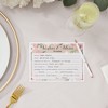 Best Paper Greetings 50 Pack Wedding Advice Cards for Bride, Bridal Shower Games, 5x7 in - 2 of 4