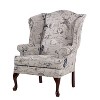 Comfort Pointe Oceanside Wing Back Accent Chair Gray: Upholstered, Nautical Style, No Assembly Required - 3 of 4