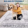 COZONY Floral Area Rug for Living Room,Soft Non Slip Bedroom Mat Non Skid Extra Large Distressed Vintage Floor Carpet Low Pile for Dining Room - 4 of 4