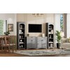Okak 33"H Versatile Sideboard with Adjustable Shelves & 2 Drawers, Wood Grain Buffet Cabinet TV Stand for Living Room/Kitchen - 3 of 4