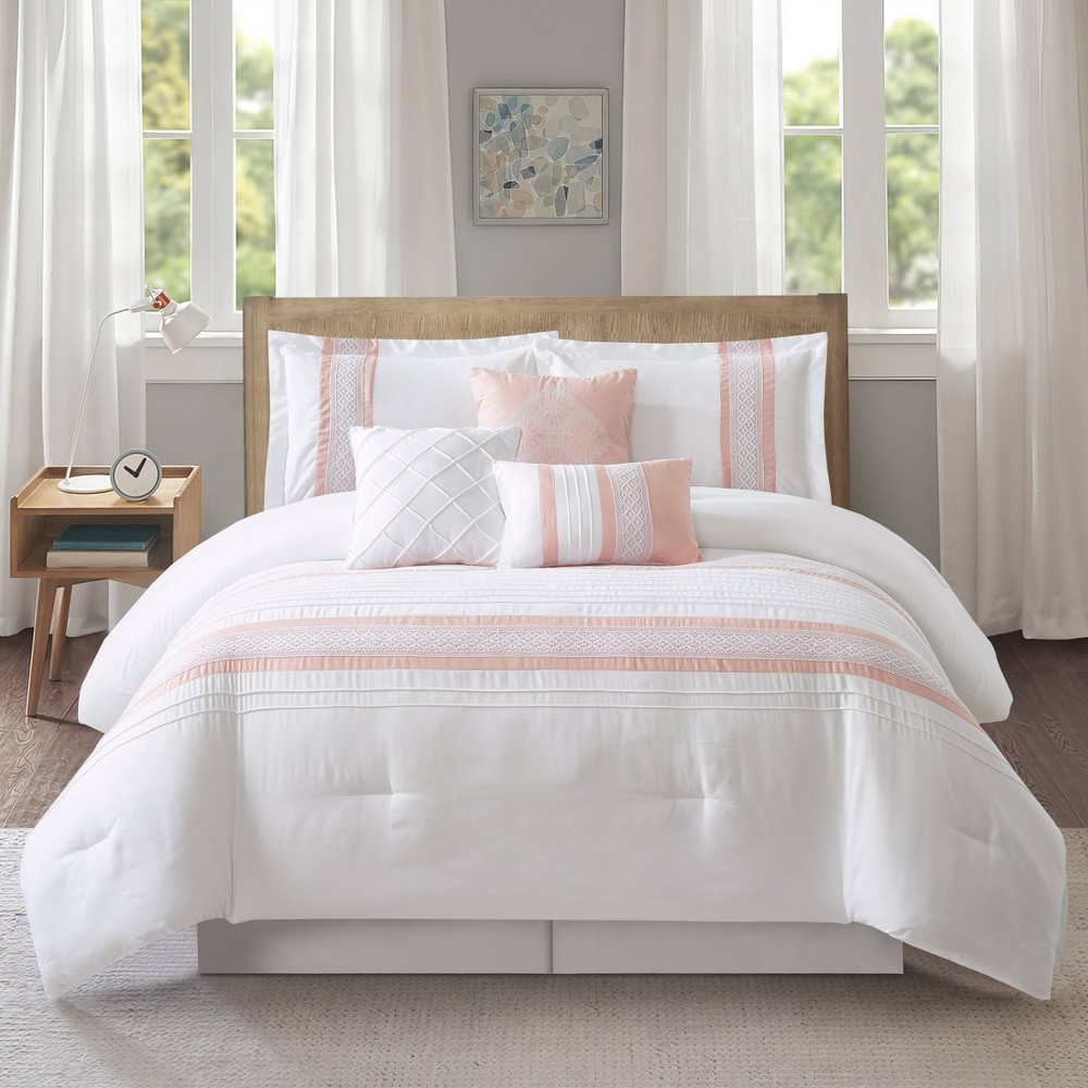 Photos - Bed Linen Nanshing 7pc King Durango Comforter Set Pink