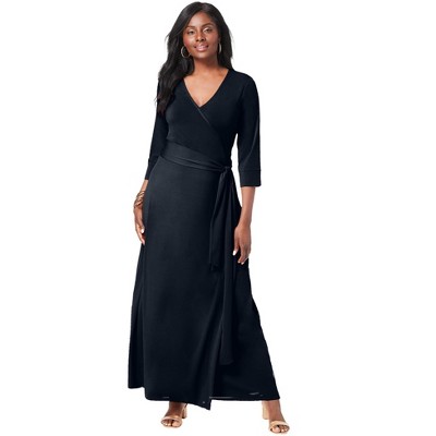 The London Collection Men's Big & Tall Pullover Wrap Knit Maxi Dress :  Target