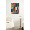 Kate and Laurel Framed Canvas Wall Art Print Abstract 04 by Rachel Lee, 18 x 24 Sylvie Walnut Frame, Modern Contemporary, Abstract Art for Wall Decor - 4 of 4