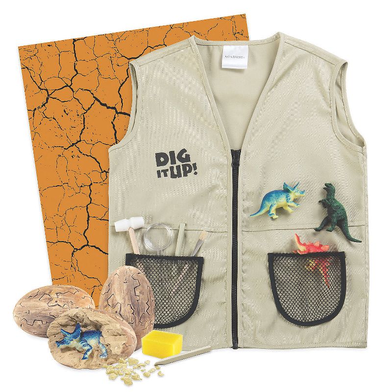 MindWare Dig It Up! 3 Large Dinosaur Excavation Digs Kit with Explorer Vest & Accessories, 2 of 5