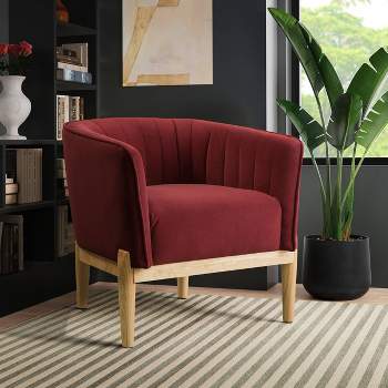 Lifestyle Solutions Fenton Accent Chair Cinnamon Velvet