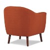 PAGED Polyester Accent Chairs,Arm Chair with Button Tufted and Espresso Finish Legs,Comfy Chairs for Living Room,Bedroom - 4 of 4