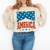 Simply Sage Market Women's Graphic Sweatshirt America Varsity Stars - 2 of 4