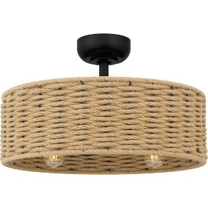 Islander 4-Light Matte Black Ceiling Fan Light - 1 of 4