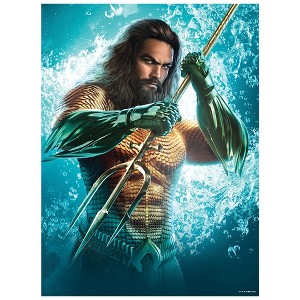 Aquaman Movie Trident 500 Piece Jigsaw Puzzle 16" x 21.5" - 1 of 4