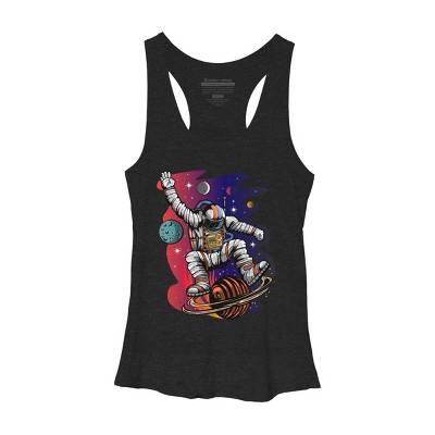Women's Design By Humans Space Ride By Adamzworld Racerback Tank Top